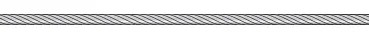Clear Cable, thick 3/16-1/4
